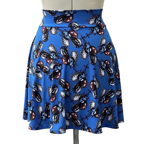 LulaRoe Patriotic Balloons Stars & Stripes Girl's Skirt Size 8 Skater A-Line EUC - Picture 11 of 11